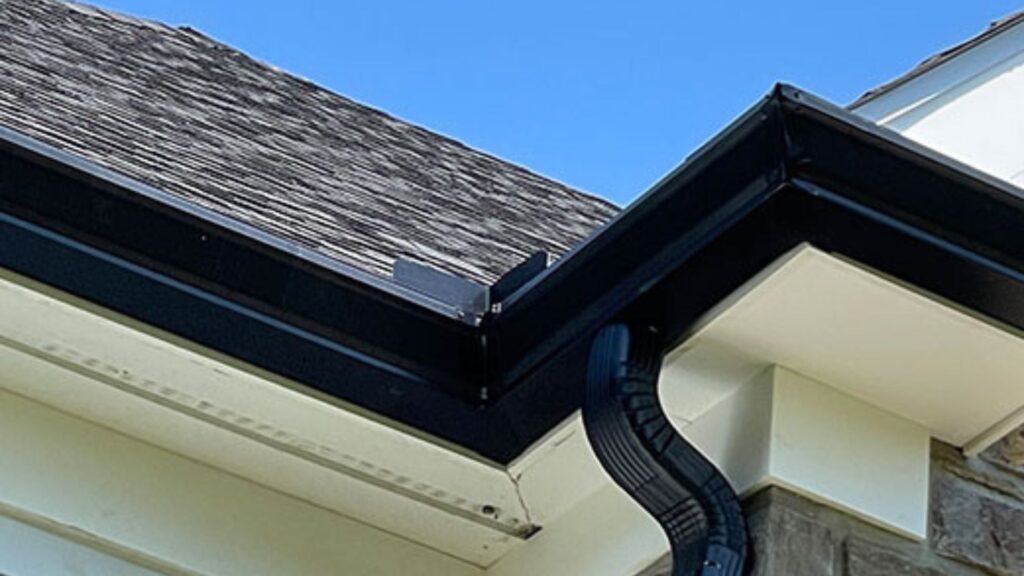 Regular gutters are typically constructed using joined sections, while seamless gutters are fabricated from a single continuous piece of material.