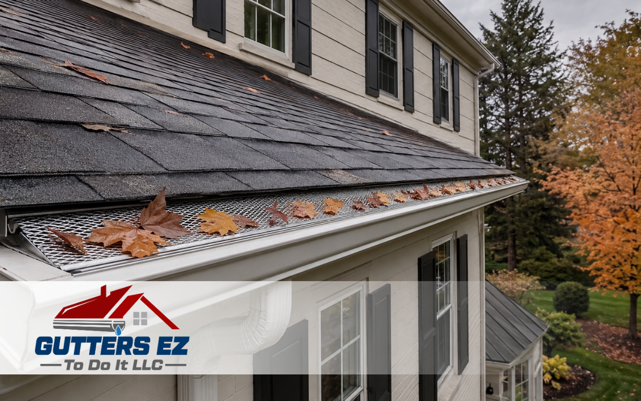 Durable gutter guards installed on a Pennsylvania home