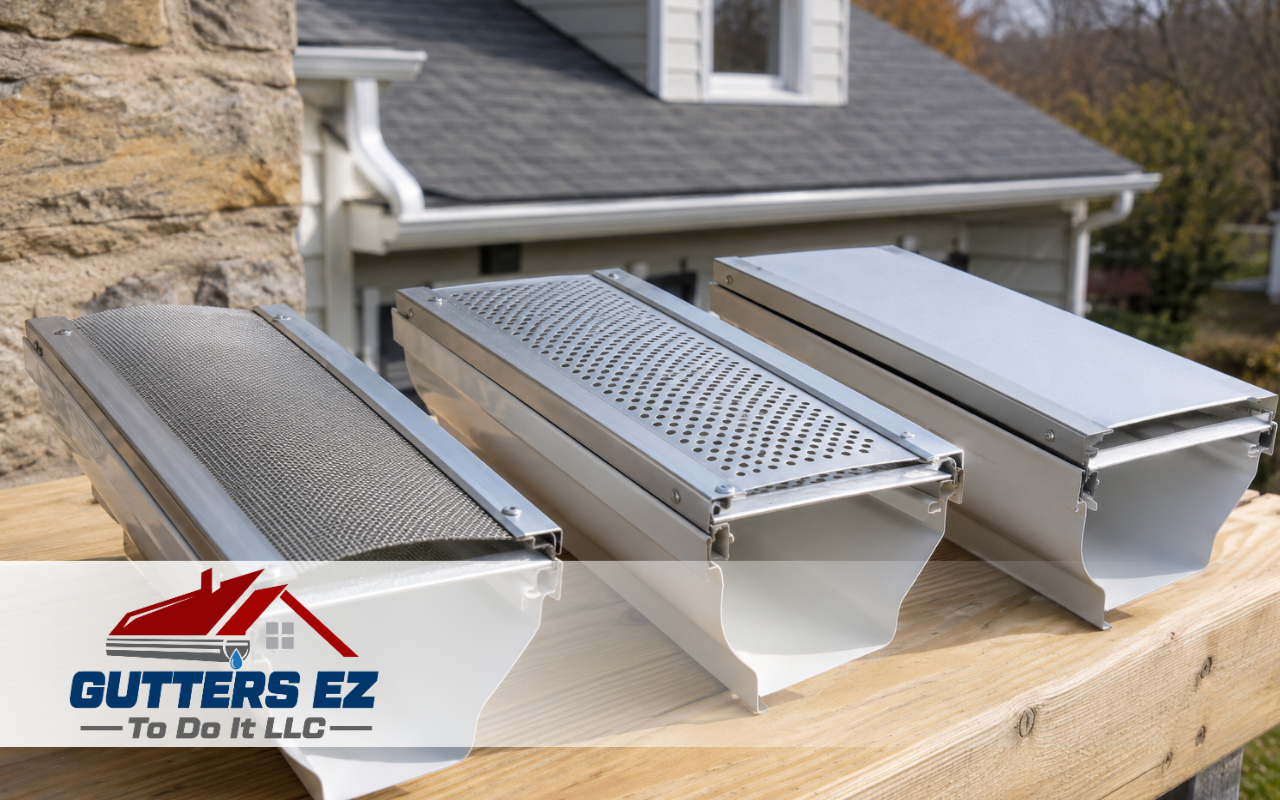 gutter guard types comparison in Pennsylvania for a residential home