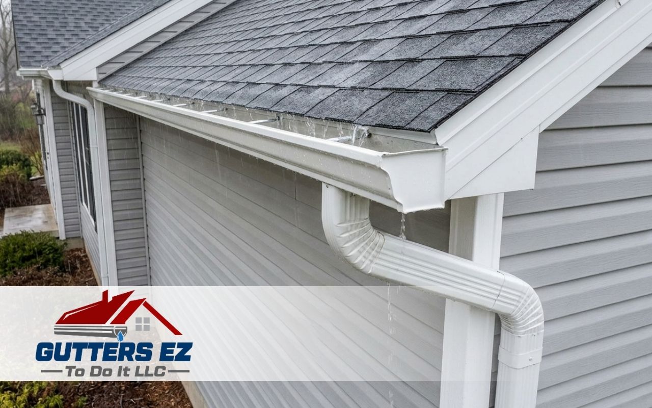 best gutter size for heavy rain in Pennsylvania on a residential home