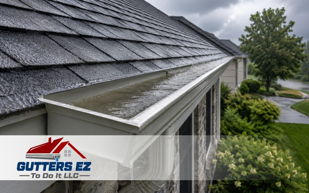 Best gutter size for heavy rain in Pennsylvania on a residential roof