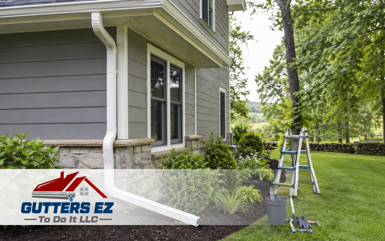 Summer gutter maintenance in Pennsylvania to help protect a home from rainwater damage
