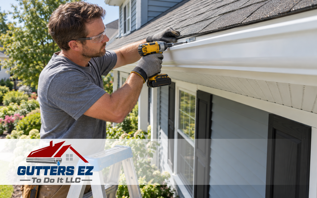 Gutter installation in Lansdale PA on a residential property